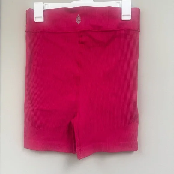 FP Movement by Free People Hot Pink High-Rise Bike Shorts - Picture 4 of 8